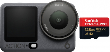 DJI Osmo Action 6 Standard Combo + SanDisk microSDXC Extr. Pro 128GB