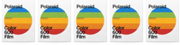 Polaroid 600 Color Film Round Frame 8x Pack of 5