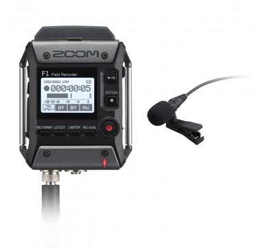 Zoom F1-LP Field Recorder + Lavalier Microphone