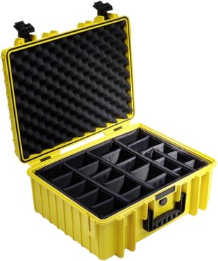B&W Case Type 6000 RPD jaune avec compartiments