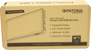 PATONA Premium RGB éclairage vidéo + fonction banc de puissance