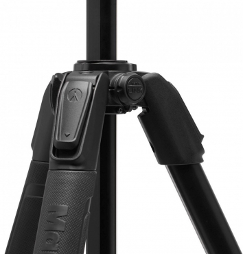Manfrotto 055XPRO Alu Kit Videostativ mit 502 Fluid-Kopf 3 Segmente