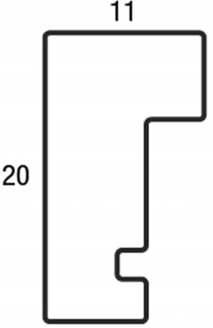 Henzo Viola wooden frame 30x45 dark brown