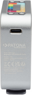 PATONA Premium doppelseitige RGB-Videoleuchte