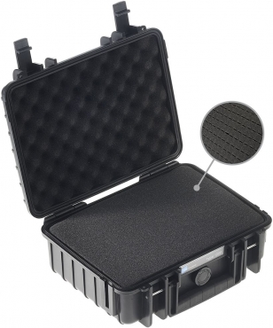 B&W Case Type 1000 SI black with foam insert