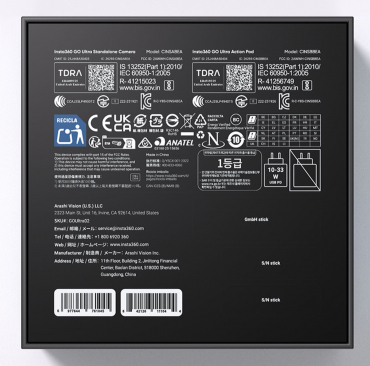 INSTA360 GO Ultra Standard Bundle (Midnight Black) + Voigtländer 128GB