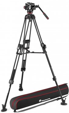 Manfrotto MVK504XTWINFA Fast Twin Alu 645 Stativ mit Videokopf 504X