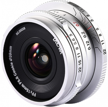 LAOWA 15mm f5 Cookie FF für Leica M, silber
