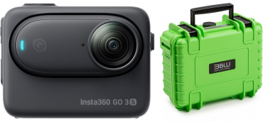 INSTA360 GO 3S (64GB) Black + étui B&W type 500 vert