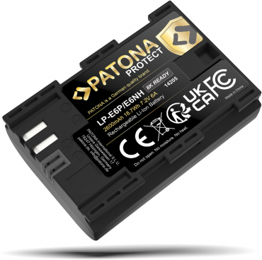 PATONA PROTECT battery Canon LP-E6P R5II 8k capable 6A
