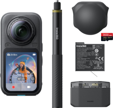Insta360 X6 Essentials Bundle Midnight Black + SanDisk Extrem 256GB