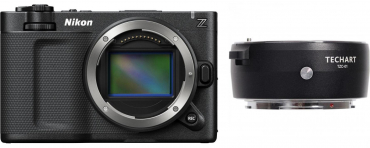 Nikon ZR + adaptateur TechartPro TZC-01 AF Canon EF vers Nikon Z