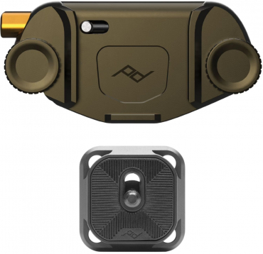 Peak Design Capture Clip v3 incl. plaque standard Kelp