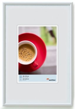 Walther Kunststoffrahmen KW015H Galeria 10x15cm weiss