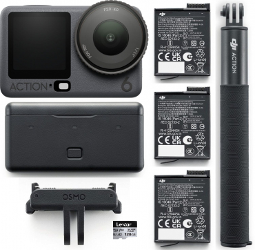 DJI Osmo Action 6 Adventure Combo + Lexar Silver Plus MicroSDXC 128GB