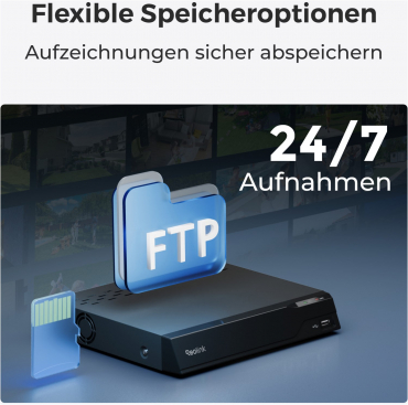 Reolink NVS8-8MD4 PoE System Videoüberwachungskit