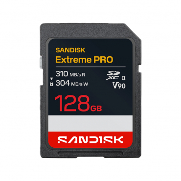 SanDisk SDXC Extreme PRO 128GB 310MB/s V90 UHS-II