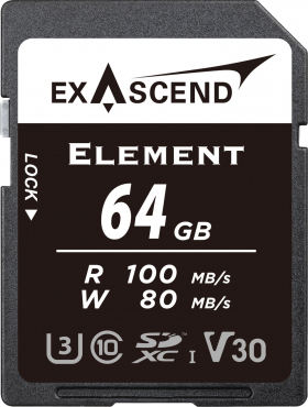 Exascend Element 64GB 100MB/S V30 UHS-I