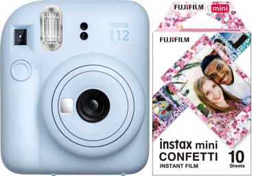Fujifilm Instax Mini 12 bleu pastel + pellicule Confetti