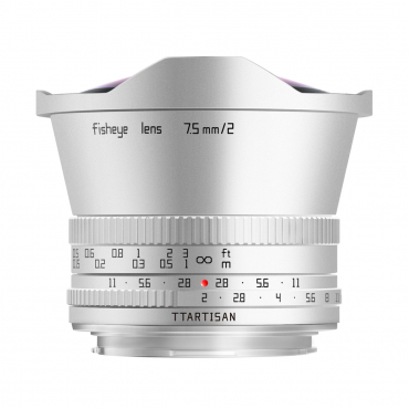 TTARTISAN 7.5mm f2.0 Fisheye MFT silver