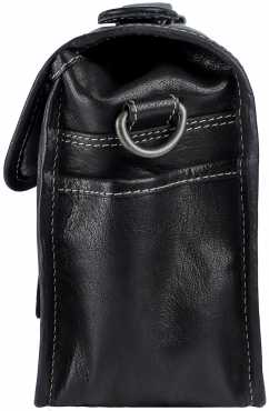 Alpenleder Camera Bag Presse Black Ebony Buff Crumple