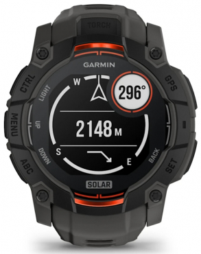 Garmin Instinct® 3 50mm Solar Kohle Schwarz
