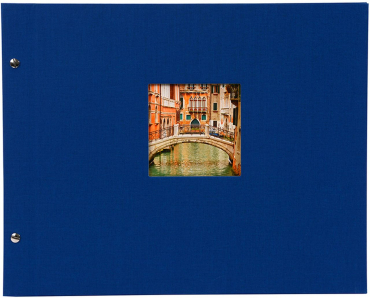 Goldbuch Schraubalbum Bella Vista Blau 28 895 weiße Seiten 39x31cm