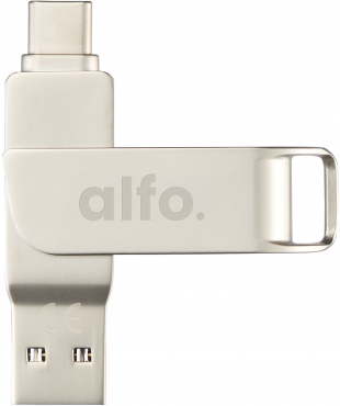 alfo. Clé USB double port 64 Go USB A / C