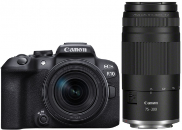 Canon EOS R10 + RF-S 18-150mm f3,5-6,3 + RF75-300mm f4-5,6