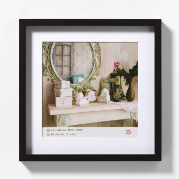 Walther EA444B Stockholm Holzrahmen 40x40cm schwarz
