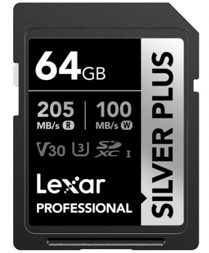 Lexar SDXC Silver Plus UHS-I 64GB