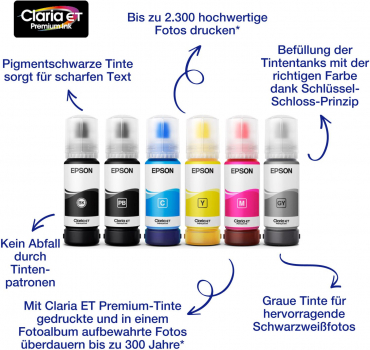 Epson 114 Tinte cyan 70ml für Epson ET-8500/8550