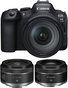 Canon EOS R6 II+RF 24-105mm f4 L IS USM+16mm f2,8 STM+50mm f1,8 STM
