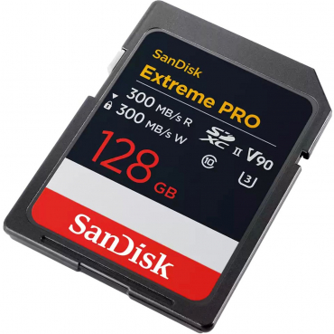 SanDisk SDXC Extreme Pro 128GB 300MB/s V90 UHS-II 2025