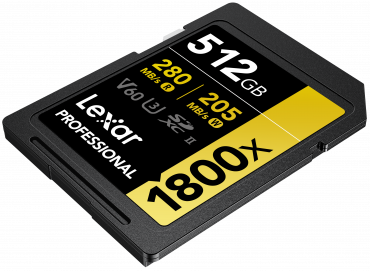 Lexar Professional SDXC Gold 512GB 1800x UHS-II V60