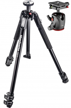 Manfrotto Alu Stativ MT190X3 + MHXPRO-BHQ6 XPRO Kopf mit Top Lock
