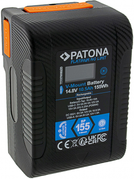 PATONA Platinum V-Mount battery BP-155W incl. hard case