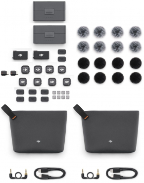 DJI Mic 3 (8 TX + 2 RX + 2x Charging Case)