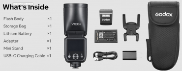 Godox V100 O Rundblitzgerät für OM-System / Panasonic