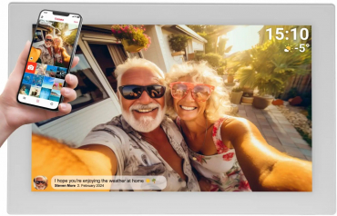 Denver Frameo 1037W Digitaler Bilderrahmen Weiß 10,1 Zoll
