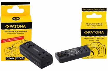 PATONA Dual Ladegerät + 2x Akku Insta360 ONE R/RS - 6068188 PATONA Dual Ladegerät + 2x Akku Insta360 ONE R/RS