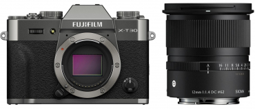Fujifilm X-T30 III Anthracite + Sigma 12mm f1.4 DC (C)