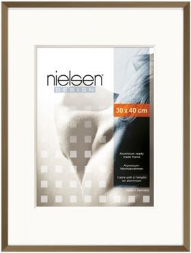 Nielsen Metallrahmen C2 Alurahmen 30x40 cm walnuss