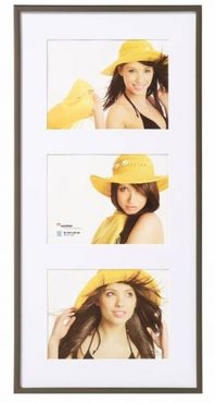 Walther Kunststoffrahmen KV315D New Lifestyle Galerie 3x 10x15cm stahl