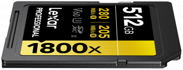 Lexar Professional SDXC Gold 512GB 1800x UHS-II V60