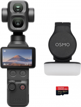 DJI Osmo Pocket 4P + SanDisk micro SDXC Extreme Pro 64GB 200MB/s V30