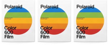 Polaroid 600 Color Film Round Frame 8x 3 Pack