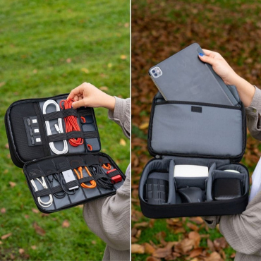 C-Rope Elektronik Organizer L schwarz