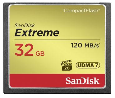 SanDisk Extreme CF 32GB 120MB/s - 6007783 SanDisk Extreme CF 32GB 120MB/s