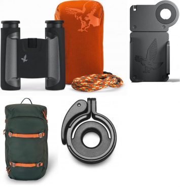 Swarovski CL Pocket 10x25 Anthracite + Mountain Expert Hiking Package